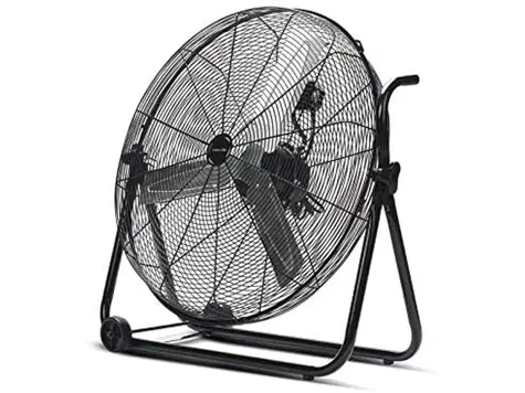 Ventilador Suelo Industrial Negro | 160W | Ruedas | 3 velocidades