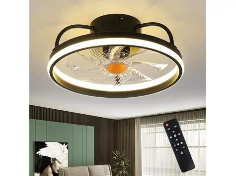 Ventiladores de techo empotrados con luces y mando a distancia