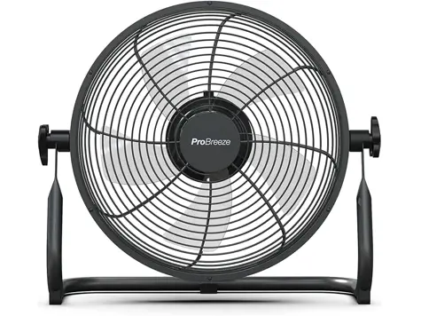 Ventilador de Suelo Pro Breeze con Batería Recargable - Silencioso y Portátil