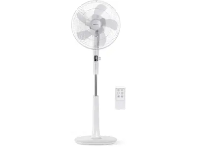 Ventilador de Pie Pro Breeze Ultrapotente - 26 Velocidades y Oscilación 90° - Blanco