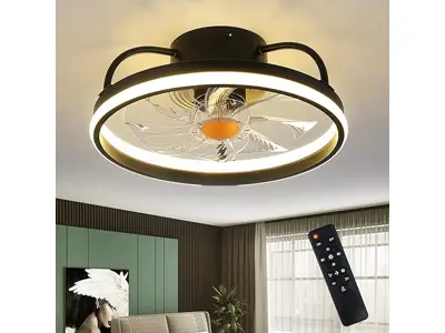 Ventiladores de techo empotrados con luces y mando a distancia