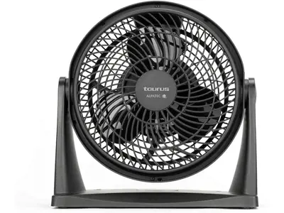 Taurus Ice Brise Mini - Ventilador sobremesa 25cm, 2 vel., inclinable, silencioso, potente, Negro